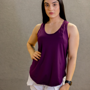 Regata Nadador Tule na Cava Dryfit Uv Dry Malbec