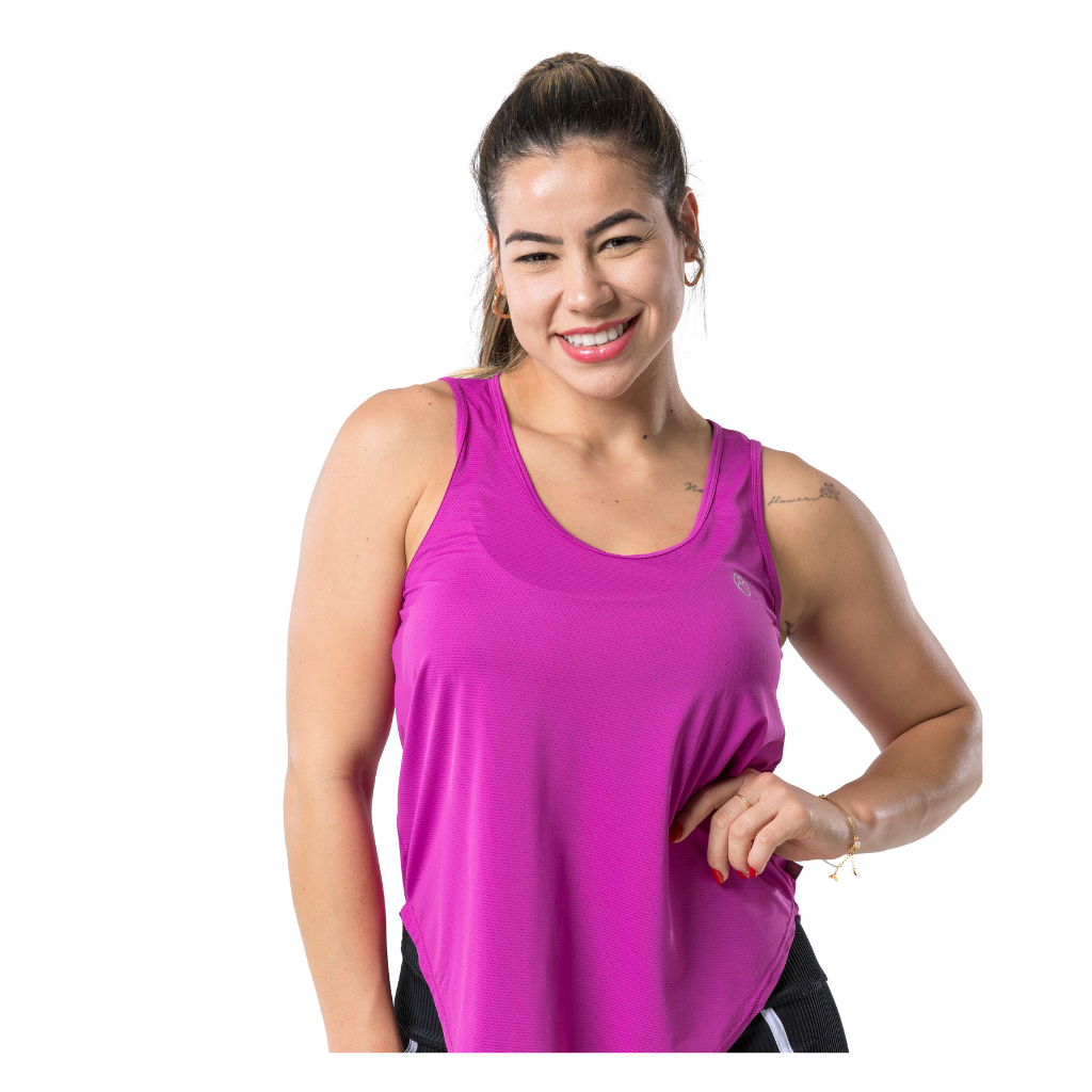 Regata Fem Nadador Recorte xTule Dryfit Fuscia