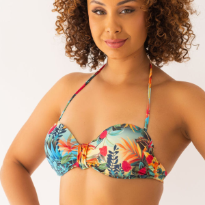 Top Biquíni Tomara que Caia Floral