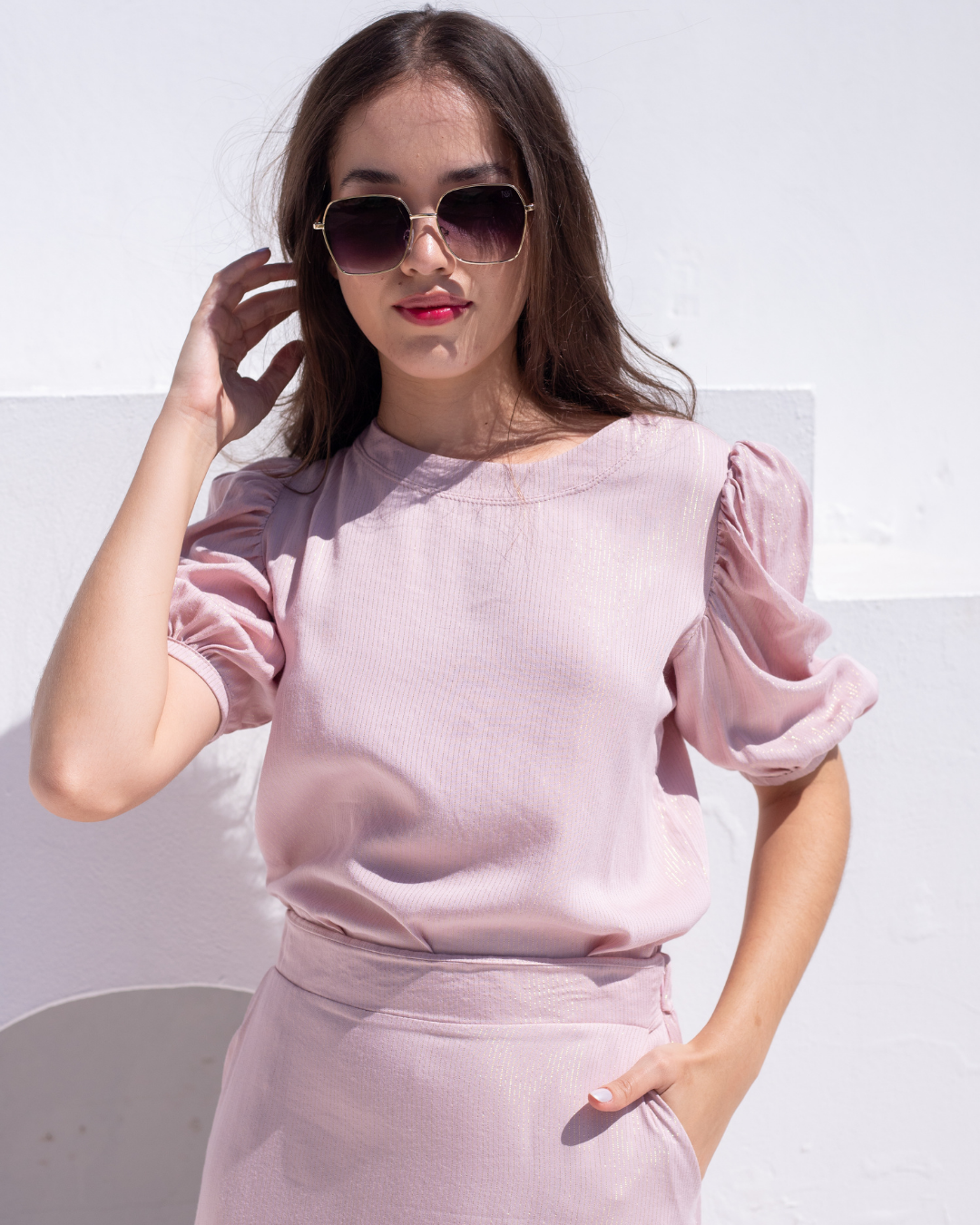 Blusa Manga Princesa Alongada