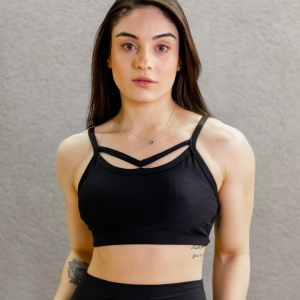 Top Basic Detalhe M Costas Preto Valência