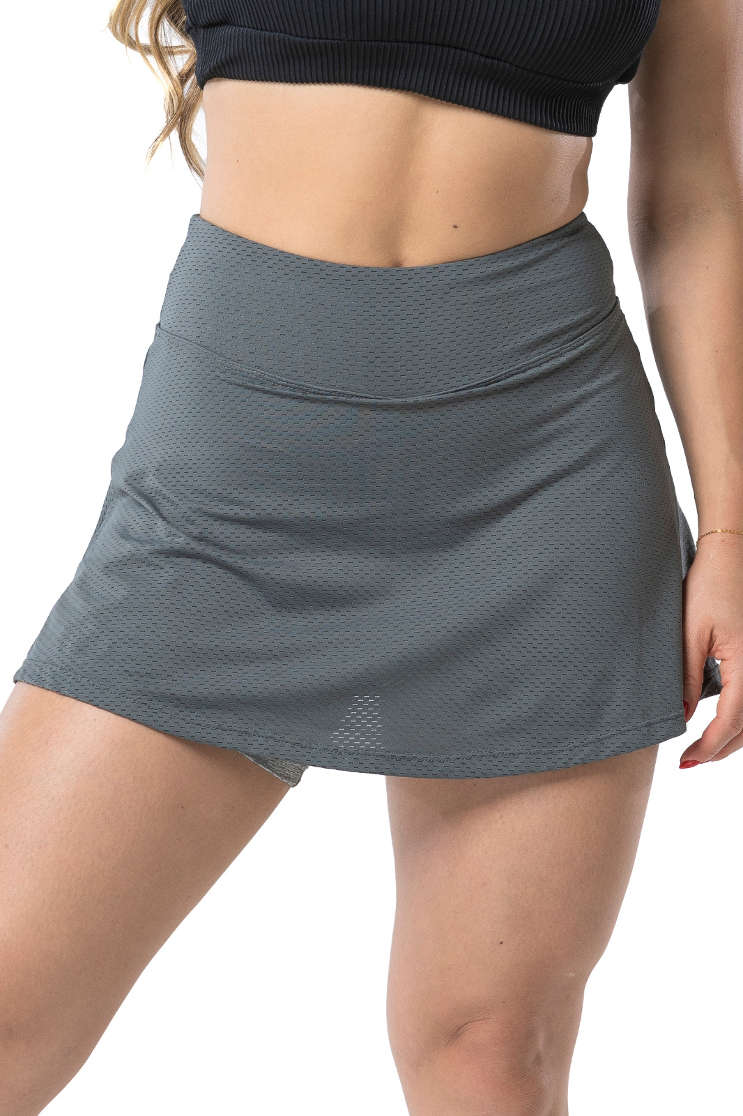 Shorts Saia Evasê Ziper Cos